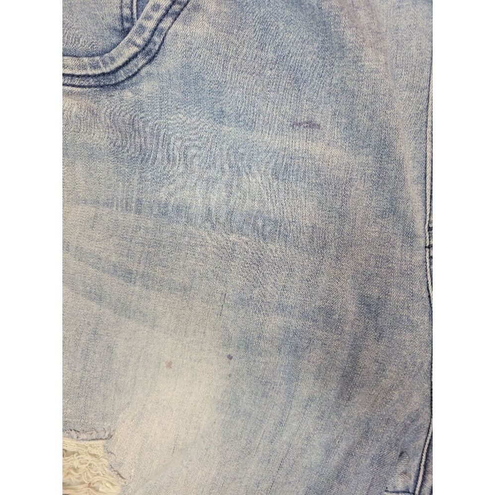Light Blue Distressed Stretch Jegging Jeans - Picture 3 of 6
